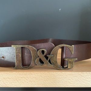 Dolce and Gabbana leather belt